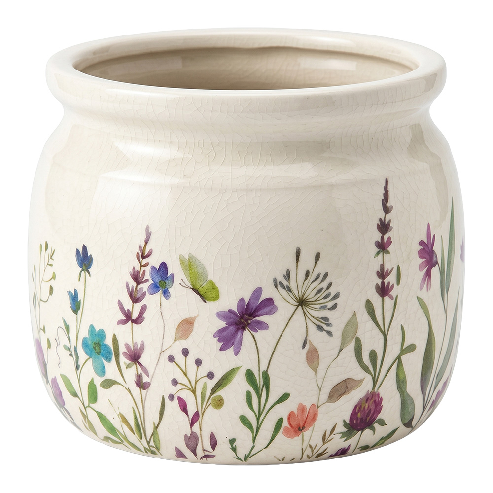Decoratie bloempot Ø 20x15 cm