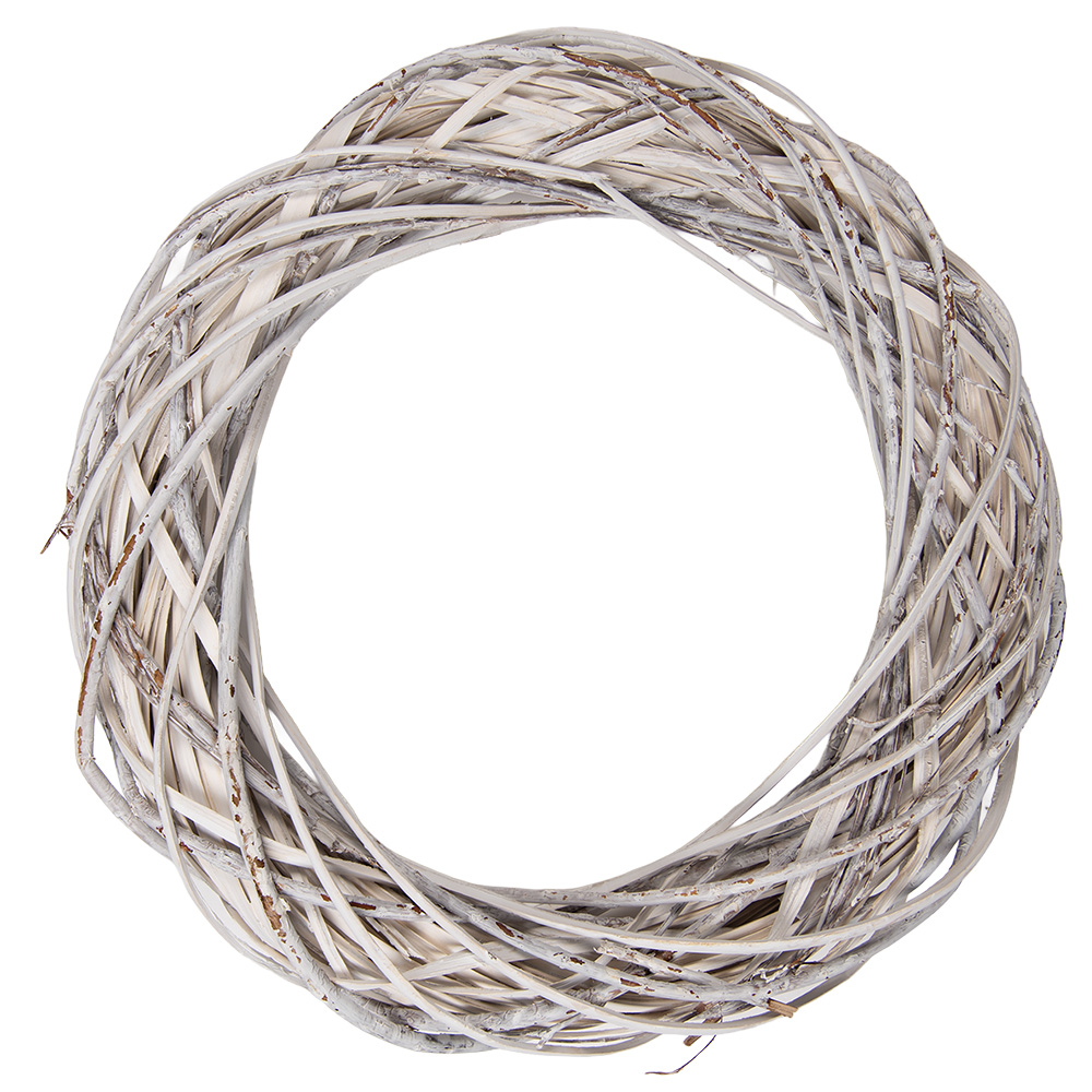 Decoration Garland White Ø 40x8 cm