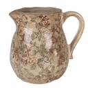 Decorative Pitcher Beige Green 16x13x16 cm