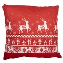 Cushion Cover Red White 45x45 cm