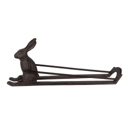 [6Y5960] Porte-bouteilles Lapin Marron 33x7x13 cm