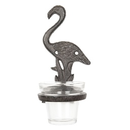 [6Y3010] Tealight Holder Brown 8x12x19 cm