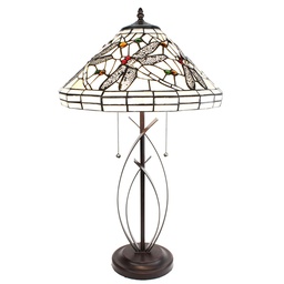 [5LL-6287] Lampe de table Tiffany Ø 41x69 cm E27/max 2x60W