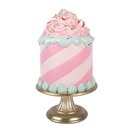 Dekoration Torte Rosa Goldfarbig Ø 17x29 cm