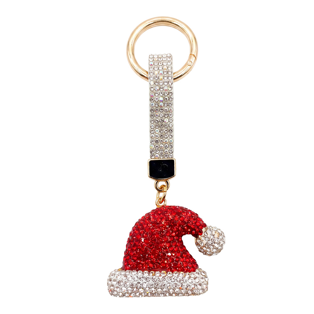 Porte-clés Rouge Couleur or