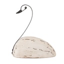 Decorativa Cigno Bianco Marrone 17x8x19 cm