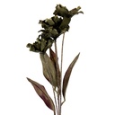 Deko Ast mit Blumen Grün 8x5x60 cm