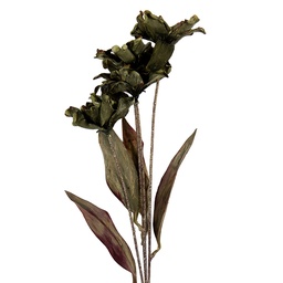 [6PL0403GR] Rami Artificiali Decorativi con fiori Verde 8x5x60 cm