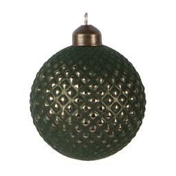 [6GL5126] Boule de Noël Vert Ø 8x9 cm