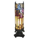 Wall Lamp Tiffany Beige, Blue 10x10x33 cm E14/max 1x25W