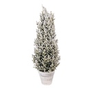 Künstlicher Weihnachtsbaum Grün Weiß Ø 27x70 cm