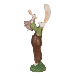 [6PR3566] Image de décoration Lapin Marron 10x7x25 cm