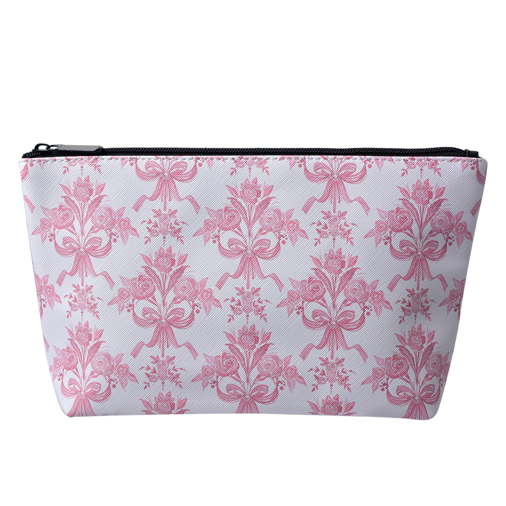 Kulturtasche Damen Weiß, Rosa 26x6x16 cm