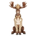 Decoration Reindeer Brown Beige 36x40x63 cm