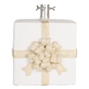 Support d'arbre de Noël Blanc Couleur or 26x24x33 cm