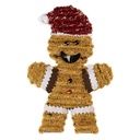 Decoration Pendant Gingerbread man Brown Red 22x2x33 cm