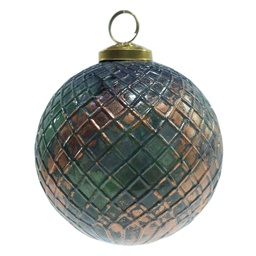 [6GL4043] Boule de Noël Vert Ø 10x10 cm
