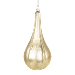 [6GL5411] Palla di natale Color oro Ø 8x17 cm