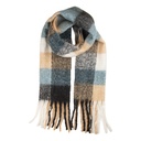Foulard Femme Beige Bleu 38x200 cm