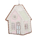 Décoration pendante d'un maison Rose Vert 9x1x10 cm