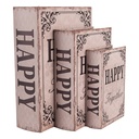 Storage box Beige Brown (3) 27x22x7 / 22x17x6 / 17x12x4 cm