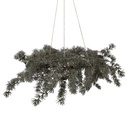 Weihnachtsdeko Kranz mit LED Grün Braun Ø 60x8 cm / 3xAA