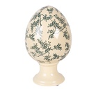 Decoration Egg on base Yellow Green Ø 17x28 cm