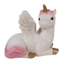 Nachtlicht Einhorn LED Weiß Rosa 41x25x40 cm