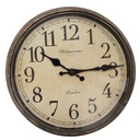 Horloge murale Marron Ø 30x4 cm / 1xAA