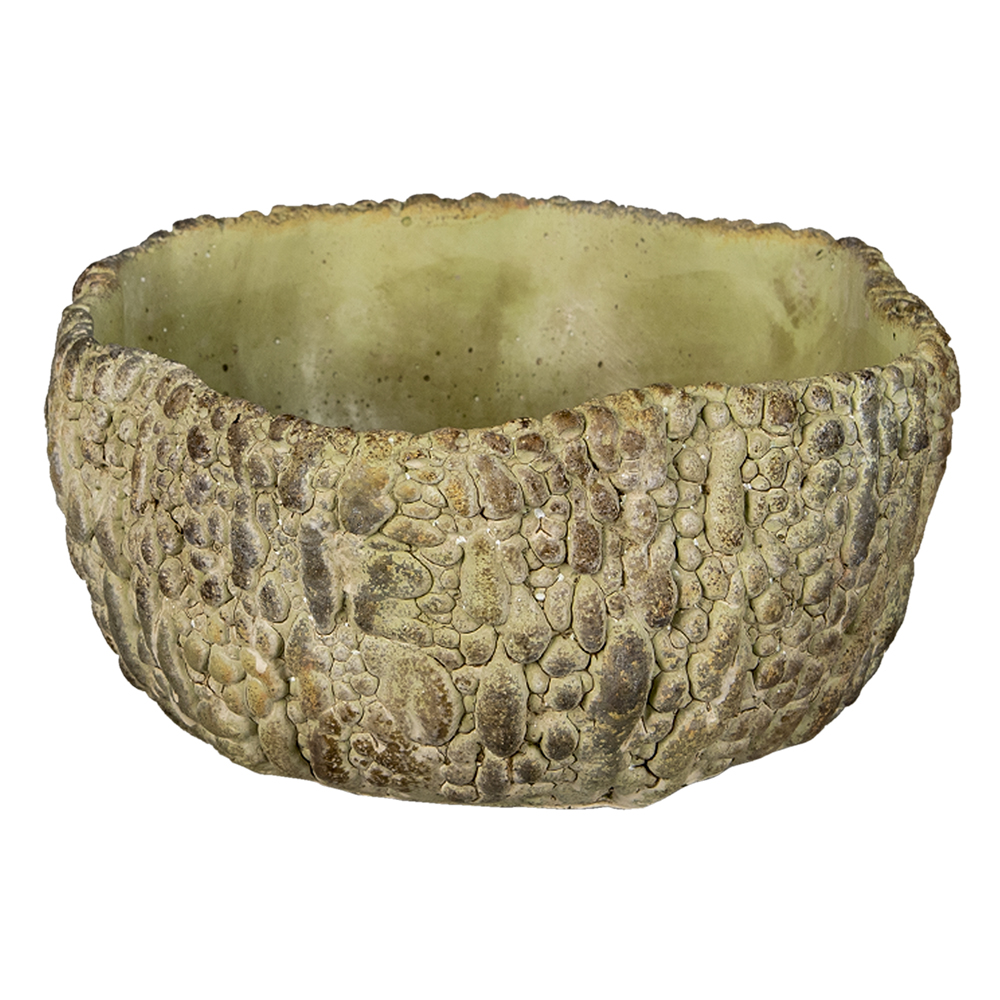 Vaso Porta Pianta Verde 22x21x11 cm