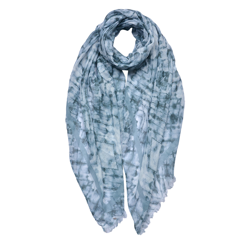 Scarf Women Print Grey 70x180 cm
