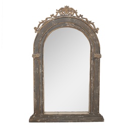 [52S297] Miroir mural Gris Beige 73x7x115 cm