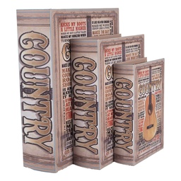 [66258] Storage box Beige Brown (3) 27x22x7 / 22x17x6 / 17x12x4 cm