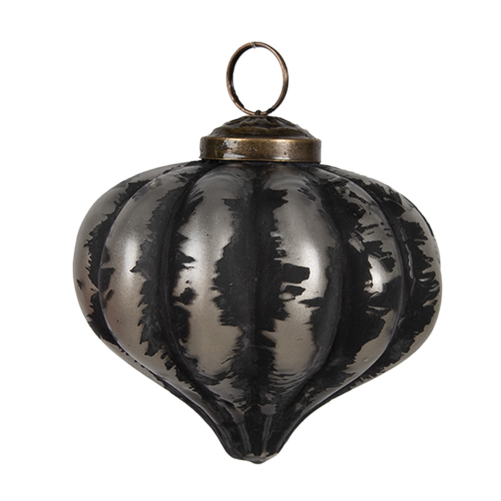 Weihnachtskugel Schwarz Ø 8x8 cm