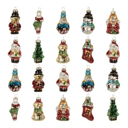 [6GL5262] Boules de Noël Rouge (set 20) Multicolore 28x20x4 cm