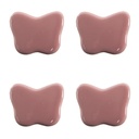Türknopf 4-er Set Rosa Ø 4x3/6 cm