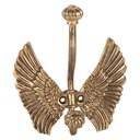 Wandhaken Goldfarbig 12x6x13 cm