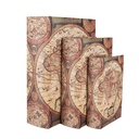 Boîte de rangement Beige Marron (3) 27x22x7 / 22x17x6 / 17x12x4 cm