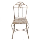 Garden Chair White Brown 47x47x91 cm