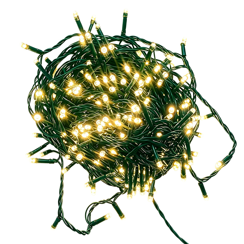 Decoration garland Christmas White 1250 cm