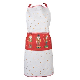 [HLC41] Tablier Blanc Rouge 70x85 cm