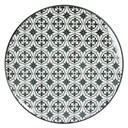 Assiette à dîner Blanc Noir Ø 26x2 cm