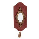 Wandspiegel Rosa Goldfarbig 20x3x44 cm