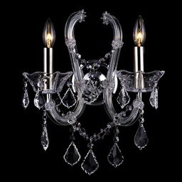 [5LL-CR133] Lampe murale Or 30x18x37 cm E14/max 2x40W