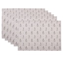 Set de table (6) Beige Gris 48x33 cm