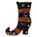 Wall Decoration Boot Black Orange 28x5x38 cm