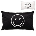 Cushion cover Black White 30x50 cm