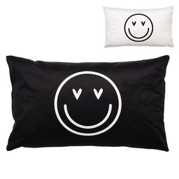 [BHS36-3] Federe Cuscini Nero Bianco 30x50 cm