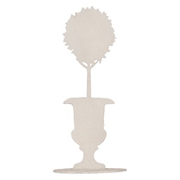 [6Y6188] Decoration Pot de fleurs Rouge 7x10x22 cm