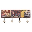 Porte-manteau mural Rouge 40x7x18 cm